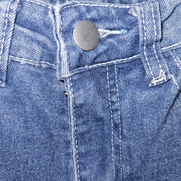 Studded Embellished Bell Bottom Flared Stretch Jeans SZ Med - Picture 6 of 8